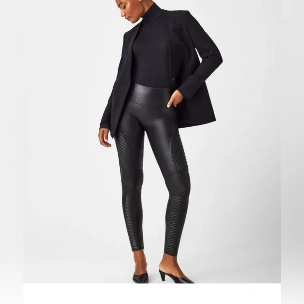 SPANX Leggings for Women Faux Leather Leggings - Picture 3 of 7